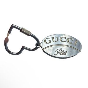 GUCCI PLUS VTG Keychain/ Bag Charm Classic Monogram Design Vintage 80s RARE